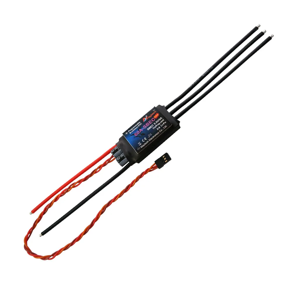 

Maytech MT60A-SBEC-FP32 60A Electric Speed Controller ESC For Brushless Dc Motor Rc Airplane Rtf Plane Toy Aeroplane