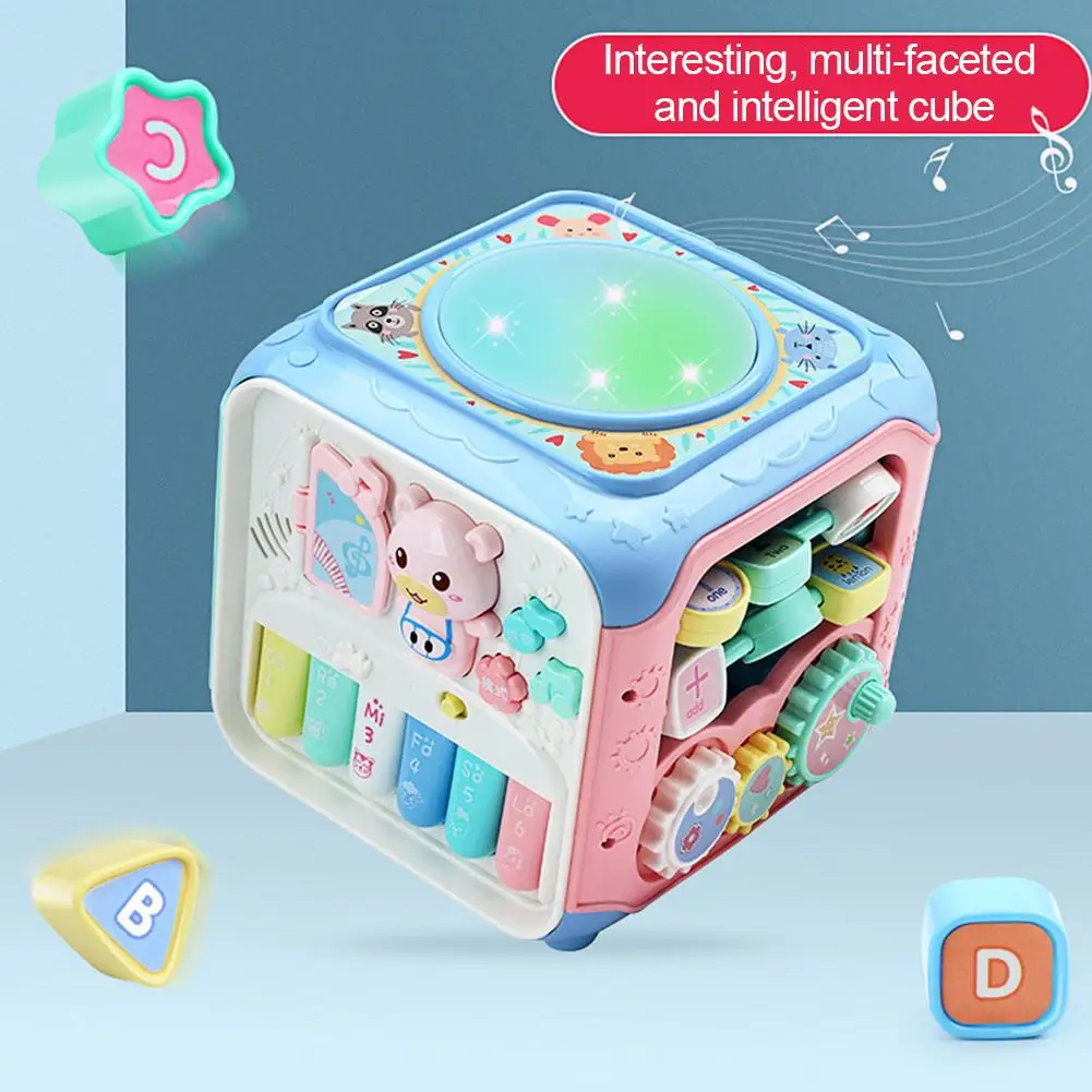 Baby Hand Drums Children's Hexahedron Puzzle Function Toy Table Desktop Early Education Music Study Table
Baby Hand Drums Children's Hexahedron Puzzle Function Toy Table Desktop Early Education Music Study Table
