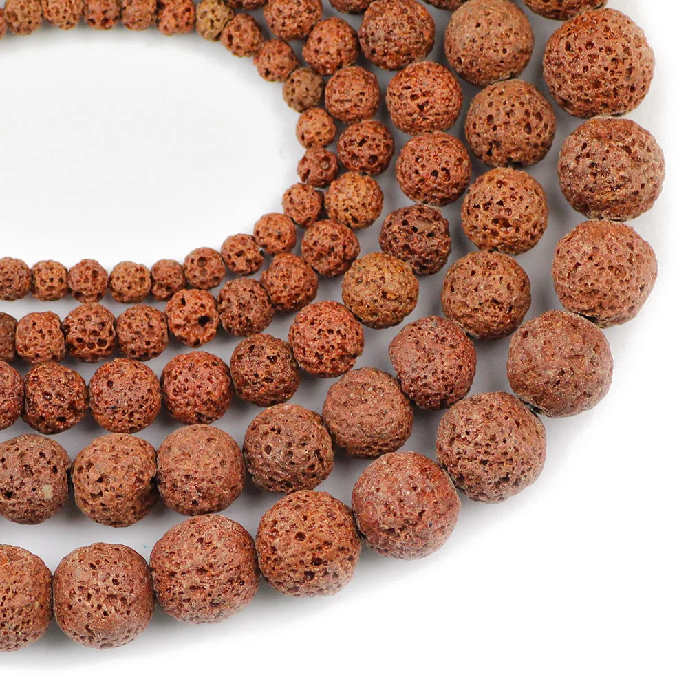 YHBZRET Brown Volcanic Rock Natural Stone Spacer 4/6/8/10/12MM Loose Beads For Jewelry making DIY Bracelet Accessories finding
YHBZRET Brown Volcanic Rock Natural Stone Spacer 4/6/8/10/12MM Loose Beads For Jewelry making DIY Bracelet Accessories finding