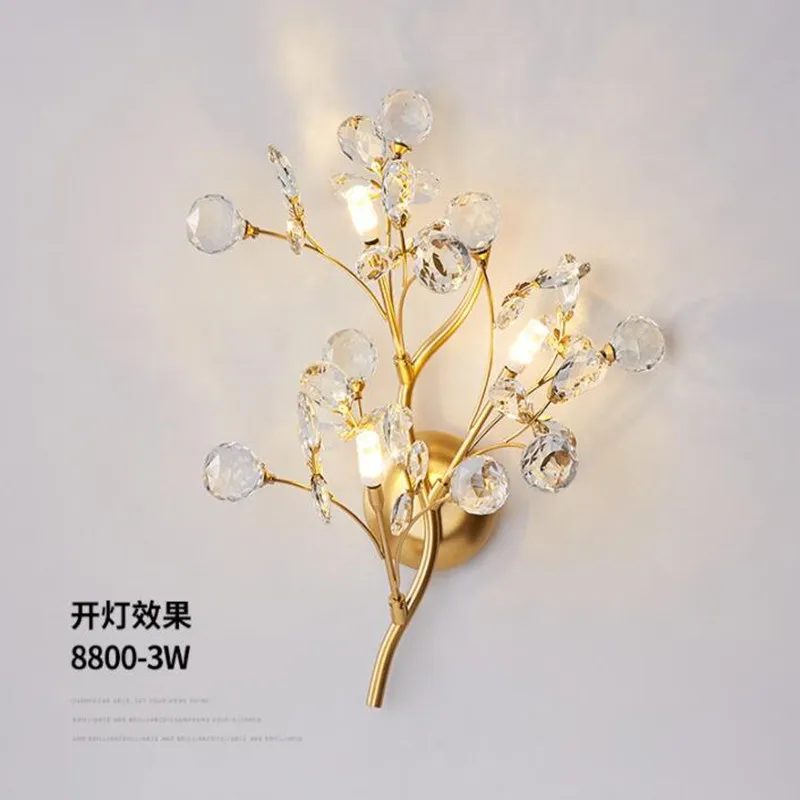 Post Modern LED Luxury Wall Lamp Gold AC95-260V K9 CrystalLing Room Bedroom Bedside Wall Fixtures Lighting Indoor
Post Modern LED Luxury Wall Lamp Gold AC95-260V K9 CrystalLing Room Bedroom Bedside Wall Fixtures Lighting Indoor