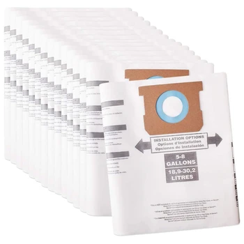 15 Pack Type E Replacement Vacuum Filter Bags for Shop Vac 5-8 Gallon Vacuum Replaces Part 90661 906-61 9066100
15 Pack Type E Replacement Vacuum Filter Bags for Shop Vac 5-8 Gallon Vacuum Replaces Part 90661 906-61 9066100