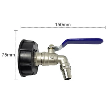 Pipe IBC Tank Coarse Thread 60mm 3/4 inch Faucet Water Connector Tote Adapter Brass Fitting
Pipe IBC Tank Coarse Thread 60mm 3/4 inch Faucet Water Connector Tote Adapter Brass Fitting