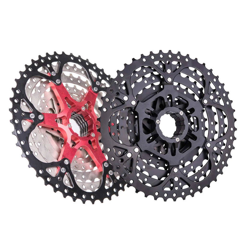 MTB 9 Speed 11-46T Cassette Silver Black 9s Sprocket Mountain Bike 9v k7 Wide Ratios Freewheel For SHIMANO M430 M4000 M590
MTB 9 Speed 11-46T Cassette Silver Black 9s Sprocket Mountain Bike 9v k7 Wide Ratios Freewheel For SHIMANO M430 M4000 M590
