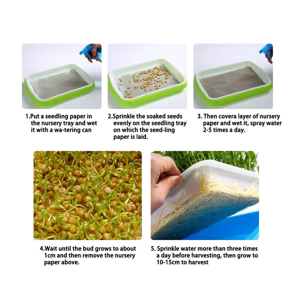 Double-layer Plastic Hydroponic Flower Basket Flower Plant Sprouting Tray Box Sprout Seedling Tray Paper Planting Sprout
Double-layer Plastic Hydroponic Flower Basket Flower Plant Sprouting Tray Box Sprout Seedling Tray Paper Planting Sprout