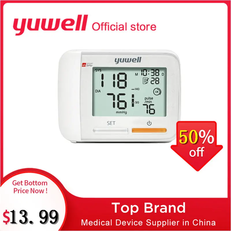 Yuwell 8900A/8300B/8600A Wrist Blood Pressure Monitor Medical Health Equipment LCD Digital Automatic Blood Pressure Measurement
Yuwell 8900A/8300B/8600A Wrist Blood Pressure Monitor Medical Health Equipment LCD Digital Automatic Blood Pressure Measurement