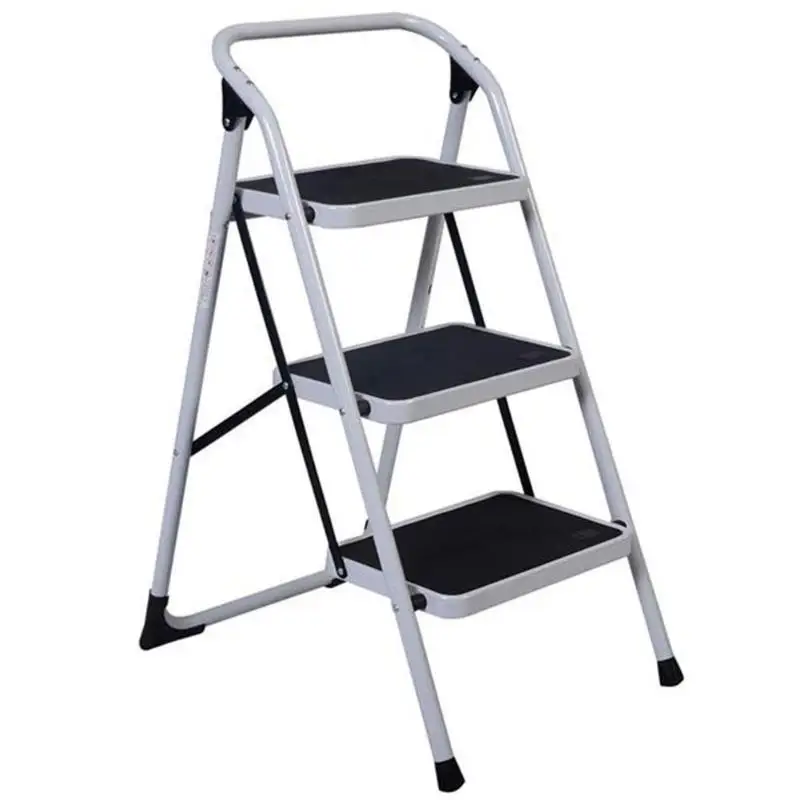 Portable Folding Step Ladder Home Use 3-Step Short Handrail Iron Ladder Black White folding ladder painter tools
Portable Folding Step Ladder Home Use 3-Step Short Handrail Iron Ladder Black White folding ladder painter tools