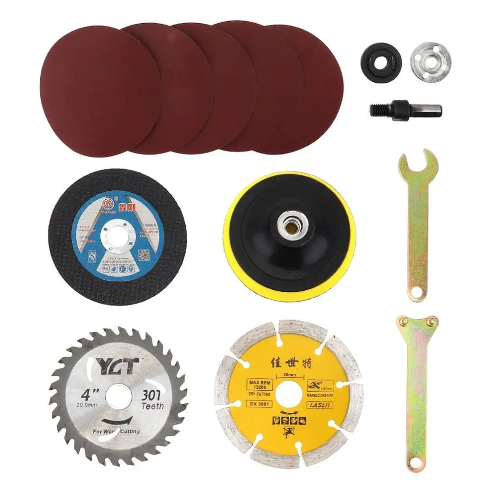 14pcs/set Multifunctional Electric Drill Cutting Conversion Angle Grinder Suit with Metal Cutting Blades for Grinding 
14pcs/set Multifunctional Electric Drill Cutting Conversion Angle Grinder Suit with Metal Cutting Blades for Grinding