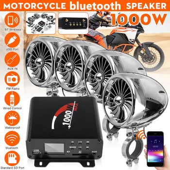 1000W Amplifier 4 Speakers Waterproof bluetooth Stereo Audio System For ATV UTV Motorcycle Electric Bike Marine Boat 
1000W Amplifier 4 Speakers Waterproof bluetooth Stereo Audio System For ATV UTV Motorcycle Electric Bike Marine Boat