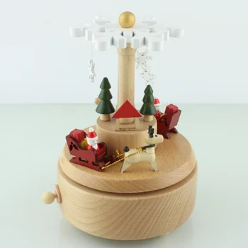 Gift Music Box Christmas Gifts Wooden Log Christmas Train Christmas Tree Snowflake Musical Box ON/OFF Switch Birthday Present
Gift Music Box Christmas Gifts Wooden Log Christmas Train Christmas Tree Snowflake Musical Box ON/OFF Switch Birthday Present