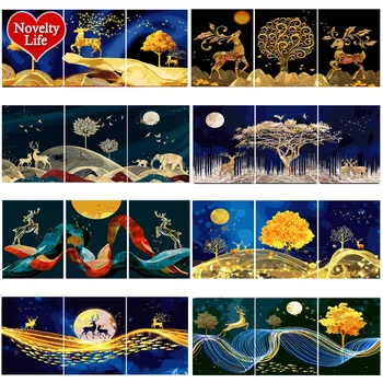 2020 New DIY Frame Painting by Numbers Abstract Animal Deer Trees Triptych Pictures Paint Coloring Landscape Gift Home Decor
2020 New DIY Frame Painting by Numbers Abstract Animal Deer Trees Triptych Pictures Paint Coloring Landscape Gift Home Decor