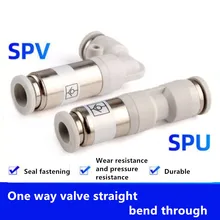 1-4pcs/lot Pneumatic one-way valve SPU-4/6/8/10/12 Elbow SPV quick insert connector
1-4pcs/lot Pneumatic one-way valve SPU-4/6/8/10/12 Elbow SPV quick insert connector