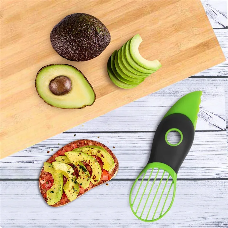 1pcs Multi-function 3 In 1 Avocado Slicer Shea Corer Butter Fruit Peeler Cutter Pulp Separator Plastic Knife Fruit Cutter Tools
1pcs Multi-function 3 In 1 Avocado Slicer Shea Corer Butter Fruit Peeler Cutter Pulp Separator Plastic Knife Fruit Cutter Tools