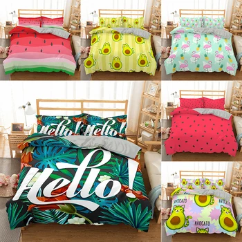 Homesky Fruit Pattern Bedding set Leaves Cotton Soft Duvet Cover Queen King Size Quilt Cover set King Queen 2/3Pcs Bedclothes
Homesky Fruit Pattern Bedding set Leaves Cotton Soft Duvet Cover Queen King Size Quilt Cover set King Queen 2/3Pcs Bedclothes
