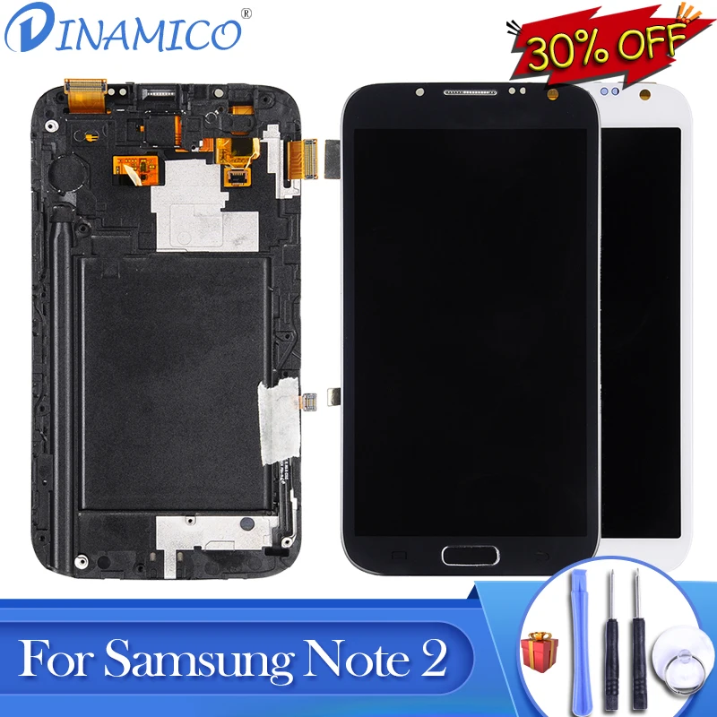 Dinamico Promotion For Samsung Galaxy Note 2 Lcd N7100 Display With Touch Screen Digitizer Assembly+Frame Free Shipping+Tools
Dinamico Promotion For Samsung Galaxy Note 2 Lcd N7100 Display With Touch Screen Digitizer Assembly+Frame Free Shipping+Tools