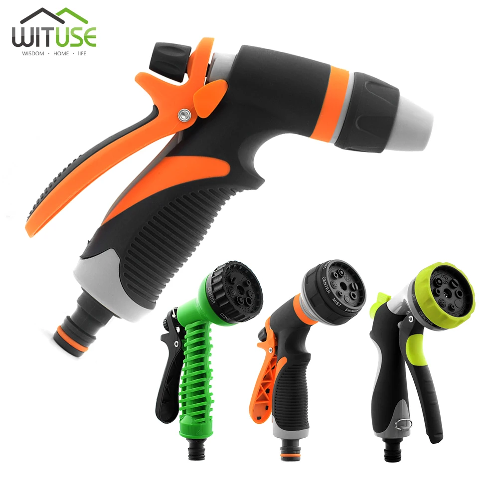Garden Water Sprayers 4/7/8 Patterns Gun Household Hose Watering Hose Kit For Car Garden Watering Car Cleaning Pet Showering
Garden Water Sprayers 4/7/8 Patterns Gun Household Hose Watering Hose Kit For Car Garden Watering Car Cleaning Pet Showering