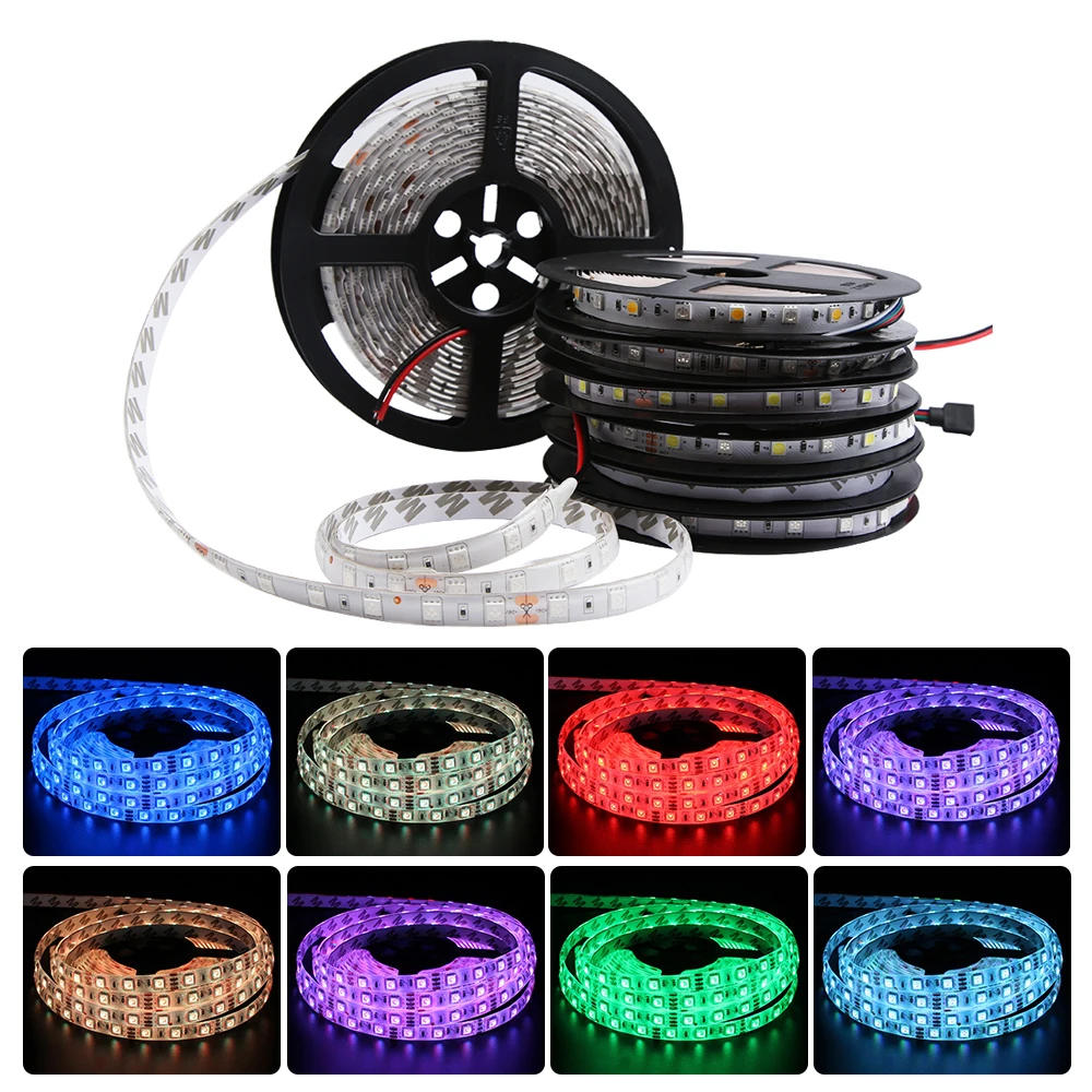 5050 Neon RGB LED Strip Light Waterproof/Not Waterproof 1M – 5M 60LED/M White PCB/Black PCB DC 12V LED Strip Ambilight Flexibble
5050 Neon RGB LED Strip Light Waterproof/Not Waterproof 1M – 5M 60LED/M White PCB/Black PCB DC 12V LED Strip Ambilight Flexibble