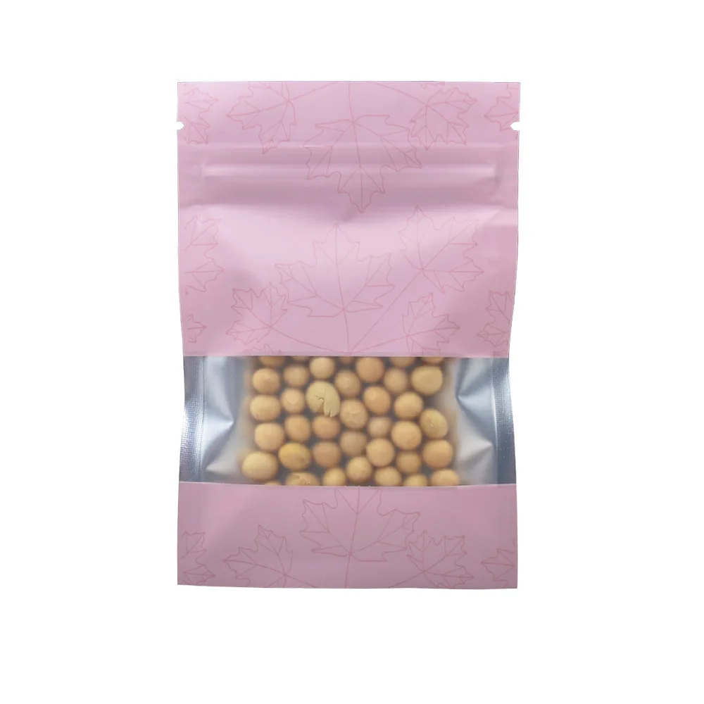 100Pcs Matte Pink Color Food Packaging Aluminum Bag Reclosable Zipper Bag with Window Coffee Candy Package Mylar Pouches
100Pcs Matte Pink Color Food Packaging Aluminum Bag Reclosable Zipper Bag with Window Coffee Candy Package Mylar Pouches
