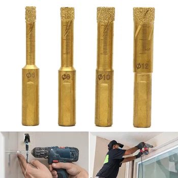 4 Pcs Dry Cut Emery Drill Bits Durable Accessories for Ceramic Porcelain Tile Marble ALI88
4 Pcs Dry Cut Emery Drill Bits Durable Accessories for Ceramic Porcelain Tile Marble ALI88