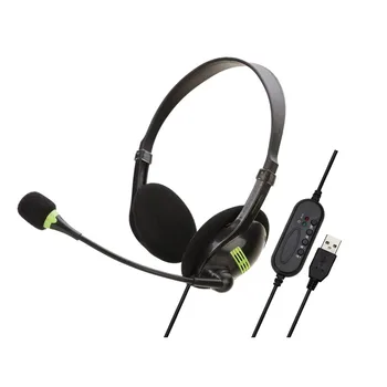 USB Computer Headsets for Skype Call CenterOver-Ear Earphone with Noise Cancelling Mic & In-line Controls for Lightweight
USB Computer Headsets for Skype Call CenterOver-Ear Earphone with Noise Cancelling Mic & In-line Controls for Lightweight
