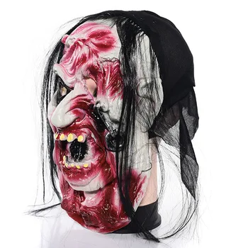 

Zombie Halloween Mask mascaras de latex realista Rotten Masquerade mascara terror Skull Mask Bar Culb Cosplay Horror Props