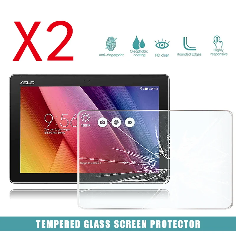 2Pcs Tablet Tempered Glass Screen Protector Cover for Asus ZenPad 10 Tablet Computer Explosion-Proof Anti-Scratch Screen
2Pcs Tablet Tempered Glass Screen Protector Cover for Asus ZenPad 10 Tablet Computer Explosion-Proof Anti-Scratch Screen