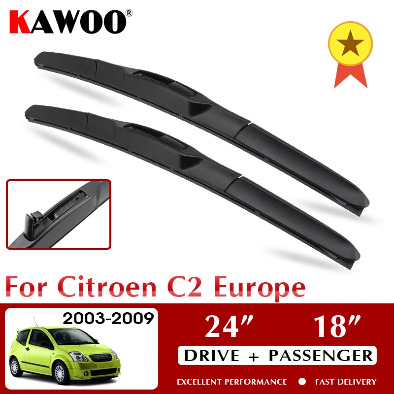 Автомобильные стеклоочистители KAWOO для Citroen C2 Europe 2003-2009 лобовое стекло аксессуары для переднего стекла 24 "+ 18" LHD RHD
Автомобильные стеклоочистители KAWOO для Citroen C2 Europe 2003-2009 лобовое стекло аксессуары для переднего стекла 24 "+ 18" LHD RHD