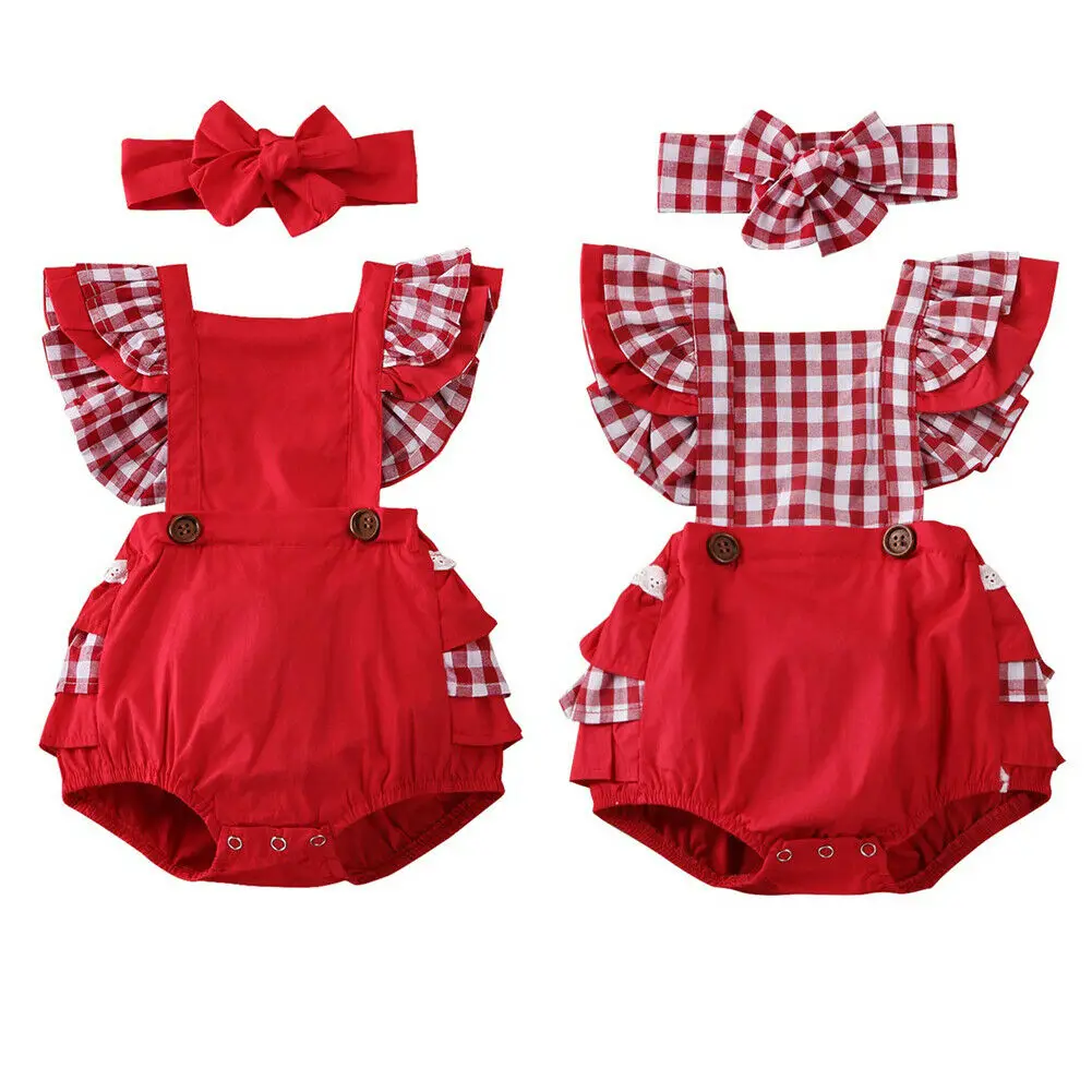 2020 Baby Summer Clothing 2PCS Infant Newborn Baby Girl Backless Ruffle Plaids Romper Overall Outfit Sunsuit Headband
2020 Baby Summer Clothing 2PCS Infant Newborn Baby Girl Backless Ruffle Plaids Romper Overall Outfit Sunsuit Headband