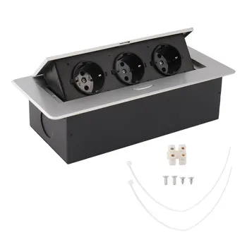 Professional Desktop Conference Table Pop-Up Socket Silver Round Side 3 Outlets Multipurpose Inserts Power Socket EU Plug
Professional Desktop Conference Table Pop-Up Socket Silver Round Side 3 Outlets Multipurpose Inserts Power Socket EU Plug