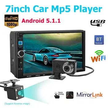 7 inch HD Touch Screen Android 5.1.1 Car MP5 Player FM GPS Bluetooth with Rear View Camera DVR Camera
7 inch HD Touch Screen Android 5.1.1 Car MP5 Player FM GPS Bluetooth with Rear View Camera DVR Camera