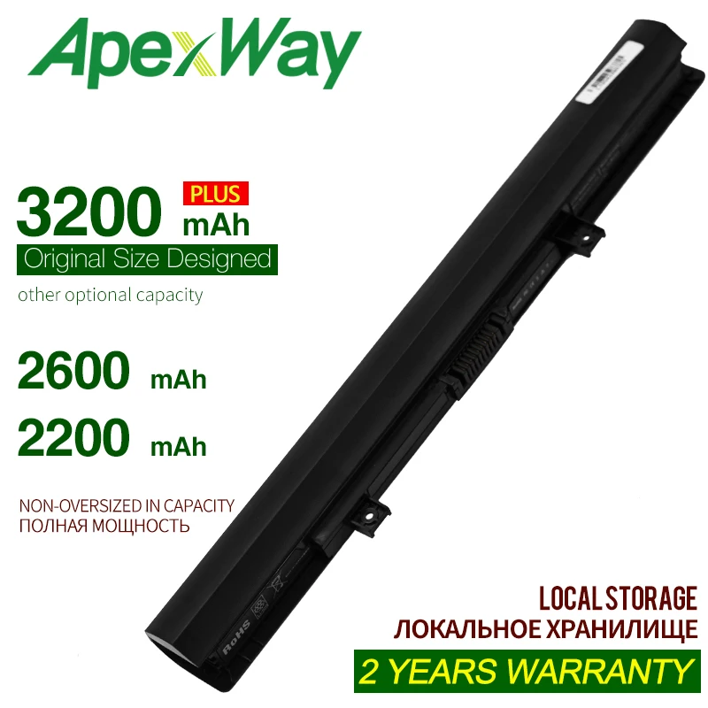 ApexWay 14 4 V 2200mAh PA5185U L50-B PA5185U-1BRS Аккумулятор для ноутбука Toshiba | Компьютеры и офис