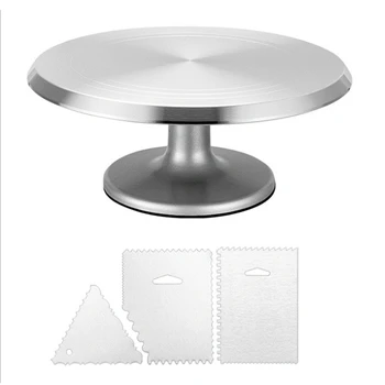 Cake Stand,Revolving Cake Turntable 12 Inch Rotating Cake Decorating Stand with Angled Icing Spatula,Cake Decorating
Cake Stand,Revolving Cake Turntable 12 Inch Rotating Cake Decorating Stand with Angled Icing Spatula,Cake Decorating