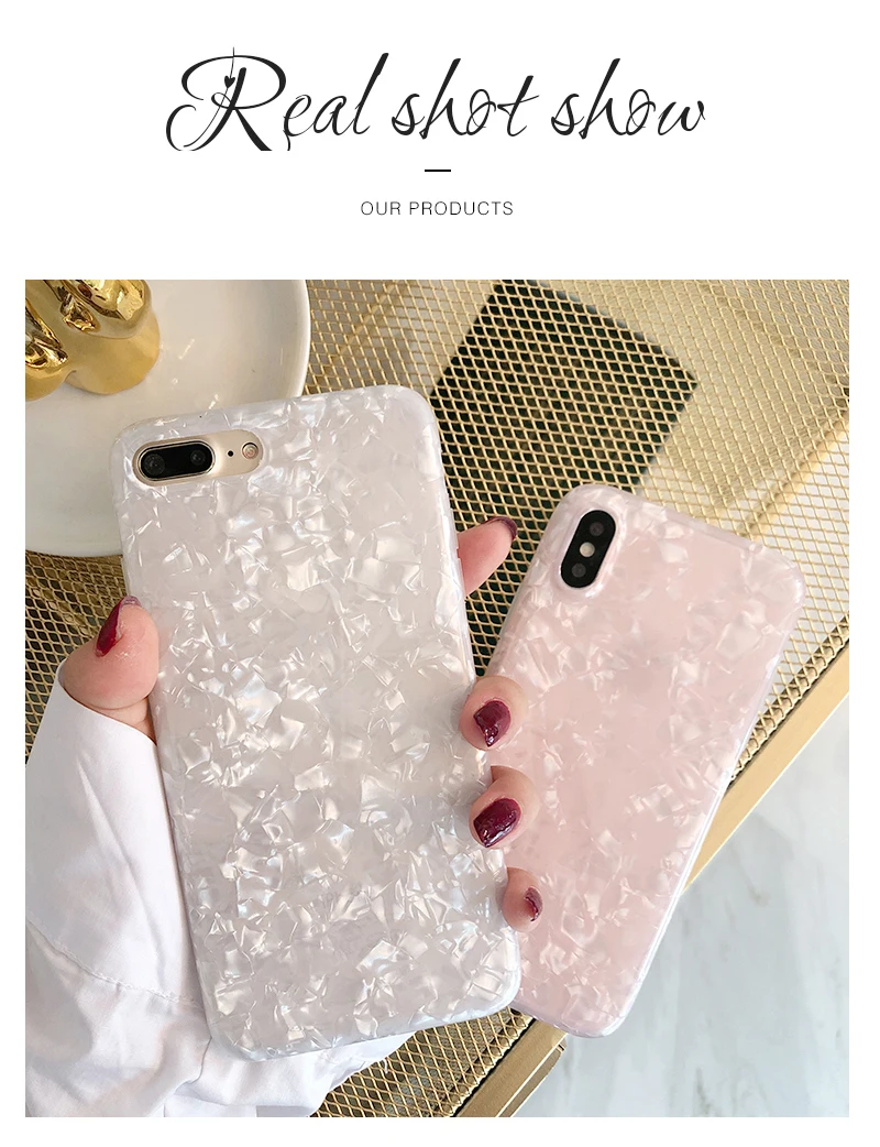 For iPhone 7 Case For iPhone 6 6s 8 Plus Dream Shell Pattern Cases For iPhone XR XS Max Soft TPU Silicone Glitter Luxury Cover For iPhone 7 Case For iPhone 6 6s 8 Plus Dream Shell Pattern Cases For iPhone XR XS Max Soft TPU Silicone Glitter Luxury Cover