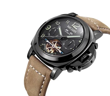 Top Brand MEGIR Men Mechanical Tourbillon Watch Calendar Hollowed Out Multi-function Military Luminous Waterproof Wristwatch
Top Brand MEGIR Men Mechanical Tourbillon Watch Calendar Hollowed Out Multi-function Military Luminous Waterproof Wristwatch