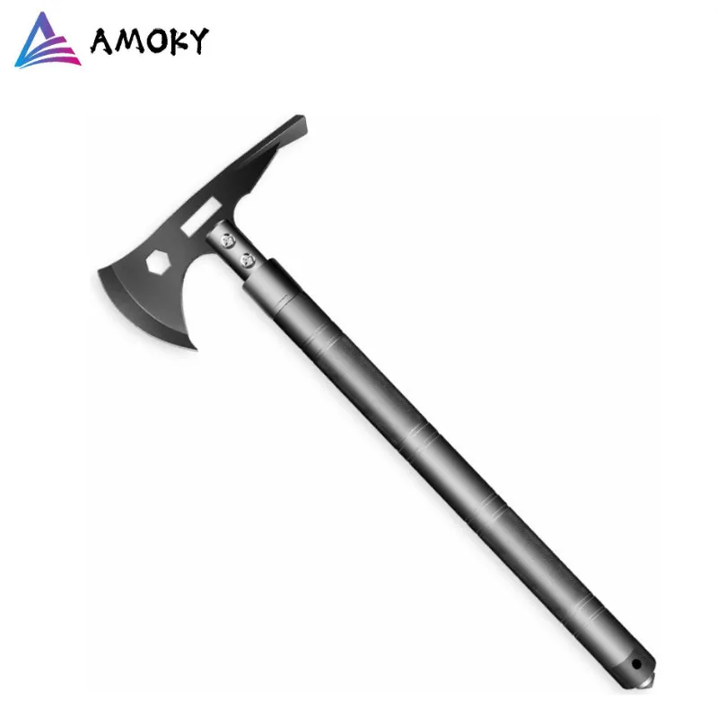 Hacha de herramienta de mano de doble grano redondo afilar afilado de piedra de bolsillo Bushcraft ja