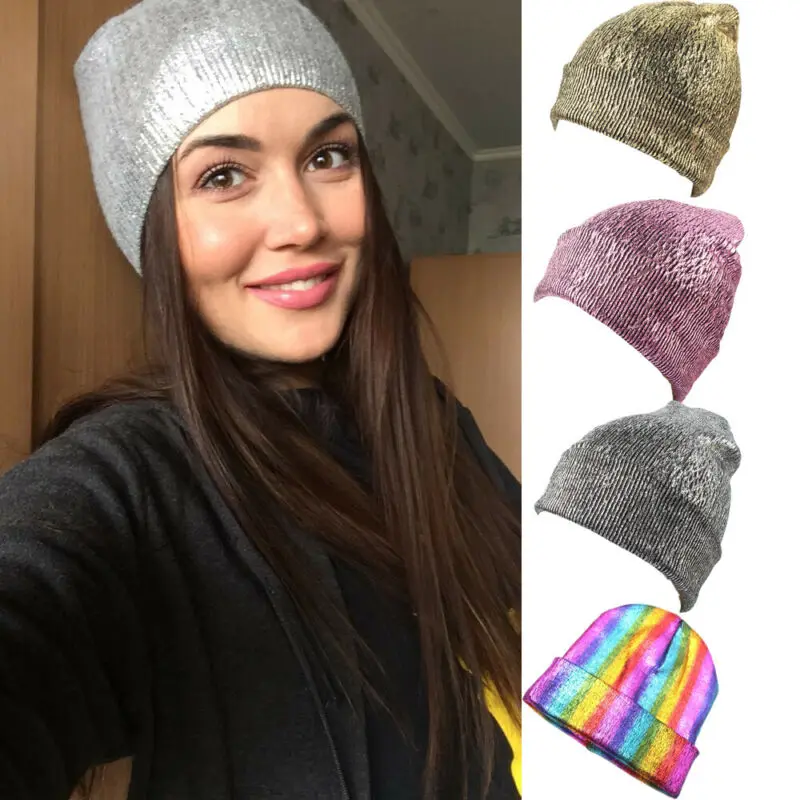 Women's Metallic Color Beanie Hat Spring Single layer Knit Cashmere Hats Wool Slouchy Beanies for Femme Bronzing Skullies
Women's Metallic Color Beanie Hat Spring Single layer Knit Cashmere Hats Wool Slouchy Beanies for Femme Bronzing Skullies