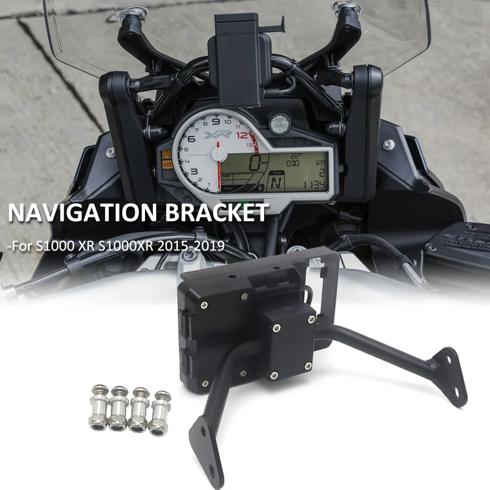 

S1000XR Motorcycle Stand Holder Mobile Phone GPS Navigaton Bracket USB Wireless Charging For BMW S1000 XR S 1000 XR 2015 - 2019