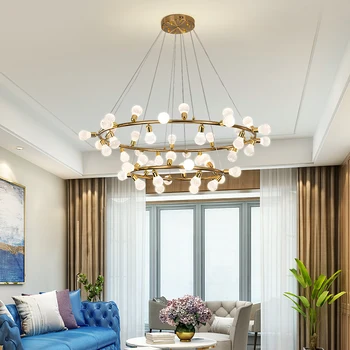 Nordic Luxury Crystal LED chandelier lighting dining living room Romantic hanging lamp bedroom restaurnt home deco Round fixture
Nordic Luxury Crystal LED chandelier lighting dining living room Romantic hanging lamp bedroom restaurnt home deco Round fixture