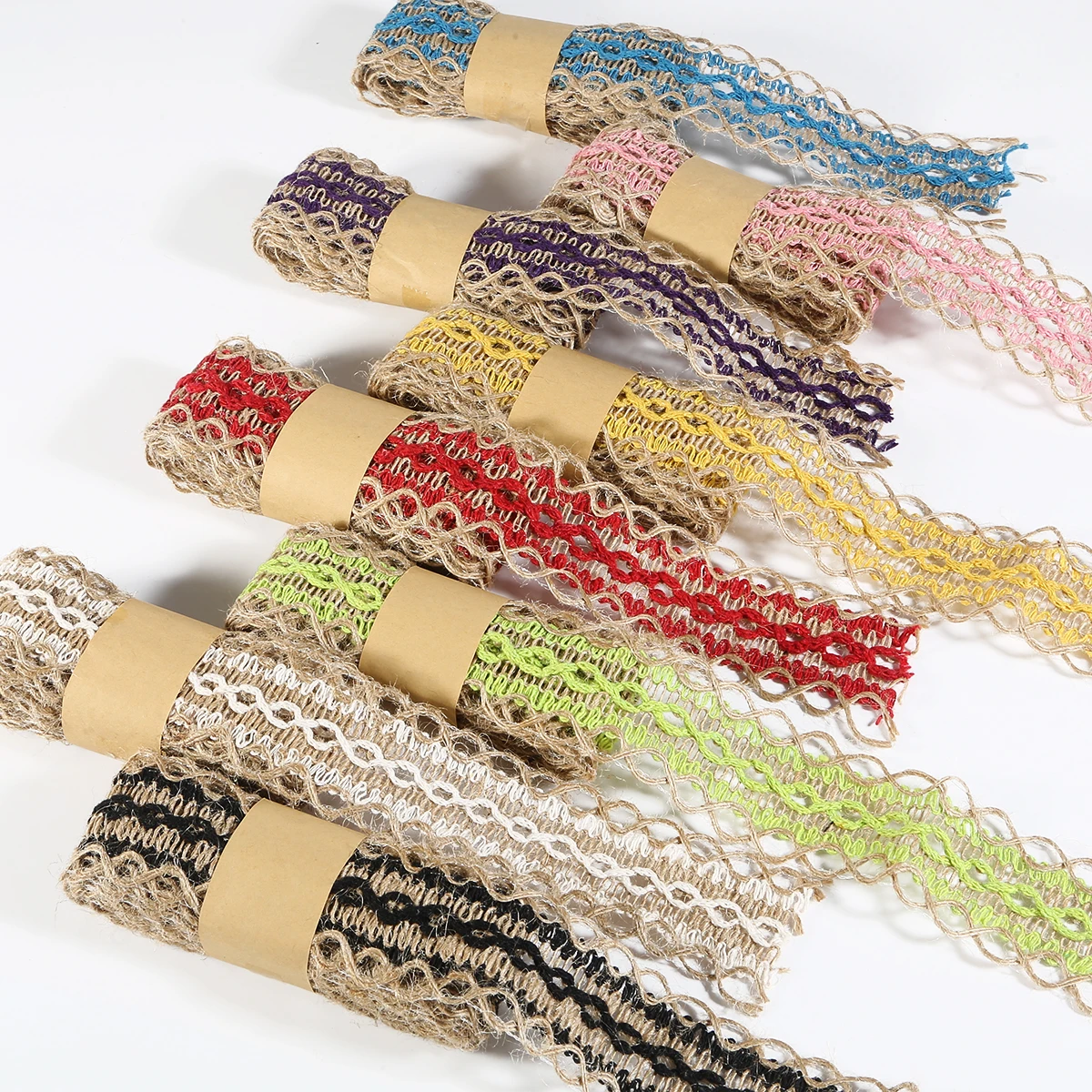 Multicolor 2m/lot Natural Jute Lace DIY Trim Fabric Burlap Hessian Net Ribbon 4cm Embroidered Lace For Sewing Wedding Decoration
Multicolor 2m/lot Natural Jute Lace DIY Trim Fabric Burlap Hessian Net Ribbon 4cm Embroidered Lace For Sewing Wedding Decoration