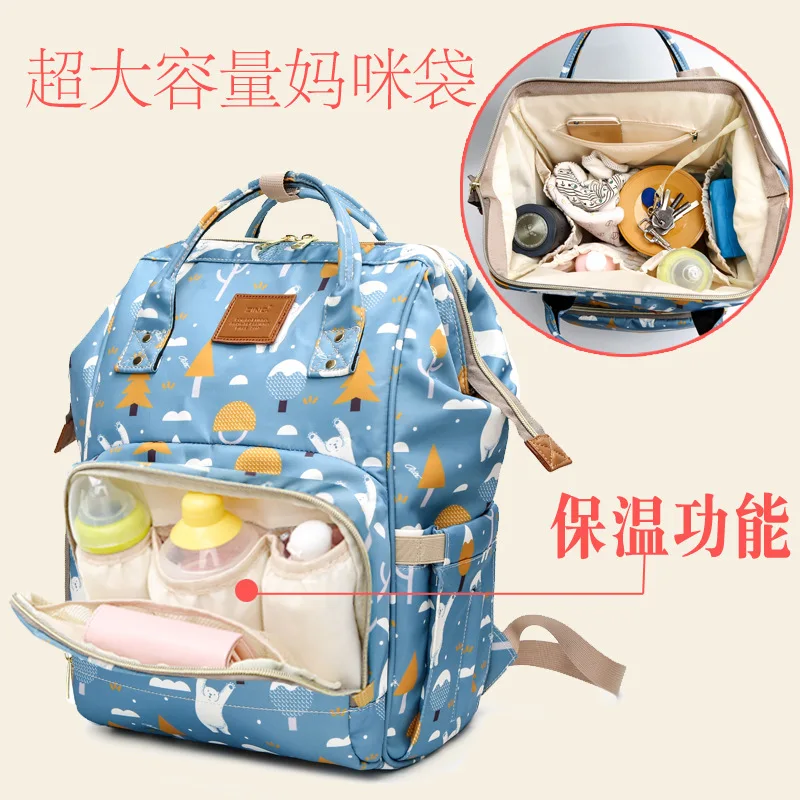 New Style Printed Multi-functional Mummy Bag Nursing MOTHER'S Bag Large Capacity Backpack Fashion Baoma Travel Bag
New Style Printed Multi-functional Mummy Bag Nursing MOTHER'S Bag Large Capacity Backpack Fashion Baoma Travel Bag
