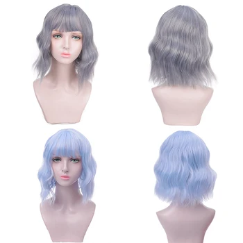 MANWEI wig Short Synthetic Red Water wave Hair Wigs with Bangs for Women False Hair Black Brown Cosplay Wigs Heat Resistant Hair 
MANWEI wig Short Synthetic Red Water wave Hair Wigs with Bangs for Women False Hair Black Brown Cosplay Wigs Heat Resistant Hair
