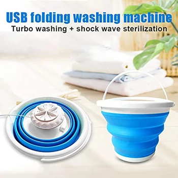 Portable Mini Tub Washing Machine,Foldable Personal Compact Ultrasonic Turbines Rotating Washer USB Powered for Travel
Portable Mini Tub Washing Machine,Foldable Personal Compact Ultrasonic Turbines Rotating Washer USB Powered for Travel
