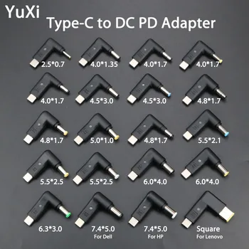 YuXi PD Power Adapter Plug Converter USB Type C male to DC 7.4*5.0 4.5*3.0 5.5 x 2.5 4.8*1.7 mm Male Laptop DC Jack Connector
YuXi PD Power Adapter Plug Converter USB Type C male to DC 7.4*5.0 4.5*3.0 5.5 x 2.5 4.8*1.7 mm Male Laptop DC Jack Connector