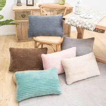 38x60cm soft striped pattern flannel rectangular pillowcase backrest cushion cover
38x60cm soft striped pattern flannel rectangular pillowcase backrest cushion cover