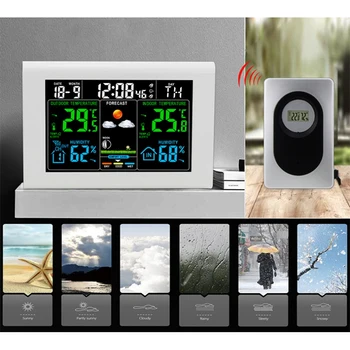 Color Sn Electronic Weather Clock Temperature and Humidity Alarm Clock Digital Perpetual Calendar Clock
Color Sn Electronic Weather Clock Temperature and Humidity Alarm Clock Digital Perpetual Calendar Clock