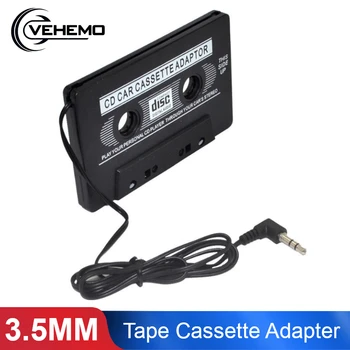 

Vehemo 3.5mm Car Audio Cassette Tape Adapter AUX For iPod MP3 MP4 CD DVD Player Cell Phone Car Stereo