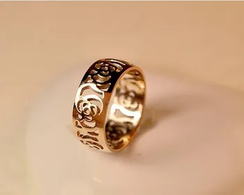 Hollow Camellia Ring Titanium Steel Rose Gold high Quality Ring Jewelry drop shipping
Hollow Camellia Ring Titanium Steel Rose Gold high Quality Ring Jewelry drop shipping
