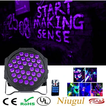 Wireless Remote Control UV LED Par Light/Ultraviolet 36x3W LED Stage Light Violet Projection Lighting Party Club Disco Spotlight
Wireless Remote Control UV LED Par Light/Ultraviolet 36x3W LED Stage Light Violet Projection Lighting Party Club Disco Spotlight