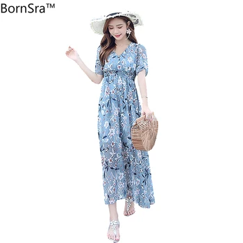 BornSra Casual Loose V-neck Florals Female Midi Dress Full-Sleeve Lace-up Slim Waist Women Dress 2020 Summer Midi Vestidos femme
BornSra Casual Loose V-neck Florals Female Midi Dress Full-Sleeve Lace-up Slim Waist Women Dress 2020 Summer Midi Vestidos femme