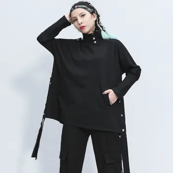 LANMREM 2020 New Spring Turtleneck Solid Color Pullover Sweatshirt Streetwear Loose Casual Ribbon Clothing Tops Tide PC979 
LANMREM 2020 New Spring Turtleneck Solid Color Pullover Sweatshirt Streetwear Loose Casual Ribbon Clothing Tops Tide PC979