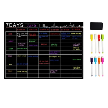17X12 Inch netic Dry Erase Calendar Set for Refrigerator, for Notes Weekly Planning Drawing Message Board - Black
17X12 Inch netic Dry Erase Calendar Set for Refrigerator, for Notes Weekly Planning Drawing Message Board - Black